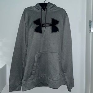 Under Armour Sweatshirt/Hoodie Men's Size Medium, Polyester Grey Storm